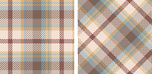 Check plaid set seamless pattern.