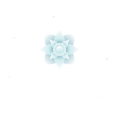 Happy Raksha Bandhan greeting card with paper flower rakhi on png background.