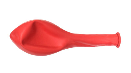 New rubber red baloon isolated on white