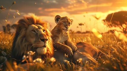 golden hues of the setting sun, creating perfect lighting that enhances the natural beauty