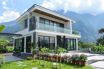 modern house, Villa