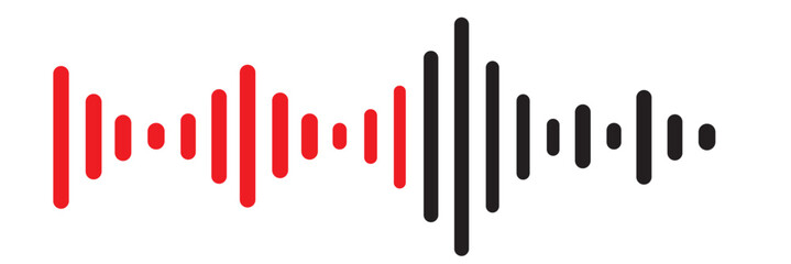 simple voice message icon isolated on a white background.