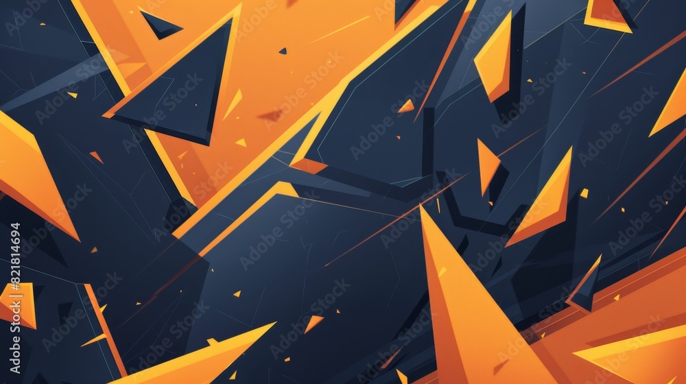 Poster geometric background with triangles. design element.