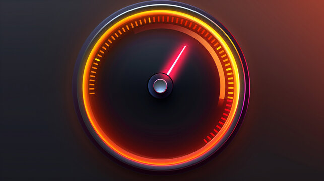 speedometer on black