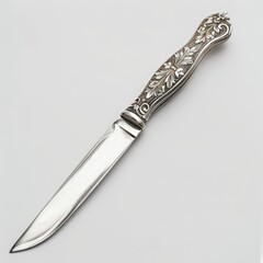 Decorative Knife Isolated on White Background. Generative AI.