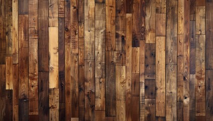 A top view of the wooden floor with a texture of natural oak wood, with visible grain and color variations in each strip, creating an organic feel. 