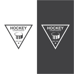 Ice Hockey logo, emblem, badges, labels and design elements