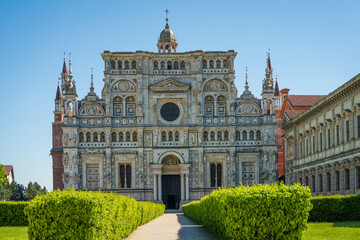 Certosa di Pavia monastery, historical monumental complex that includes a monastery and a...