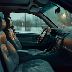 Sleek Design: Car Interior with Advanced Features