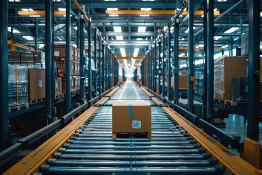 Smart factory logistics The innovative use of technology to streamline, automate, and enhance logistical processes within factory setting, thereby boosting efficiency and productivity 