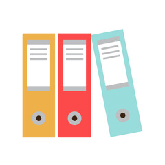Office folder icon Flat illustration of office folder