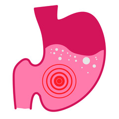Stomach Ache Icon, Simple Icon Vector Design