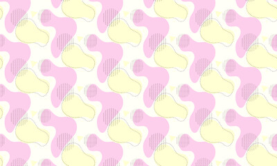 Flat abstract doodle pattern design background