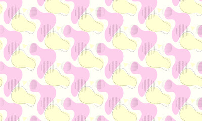 Flat abstract doodle pattern design background