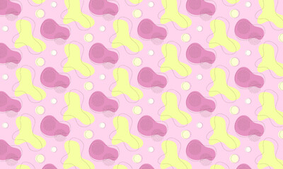 Flat abstract doodle pattern design background