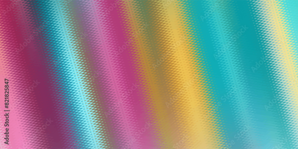 Poster minimal abstract background with gradient holograms in blue and pink colors.
