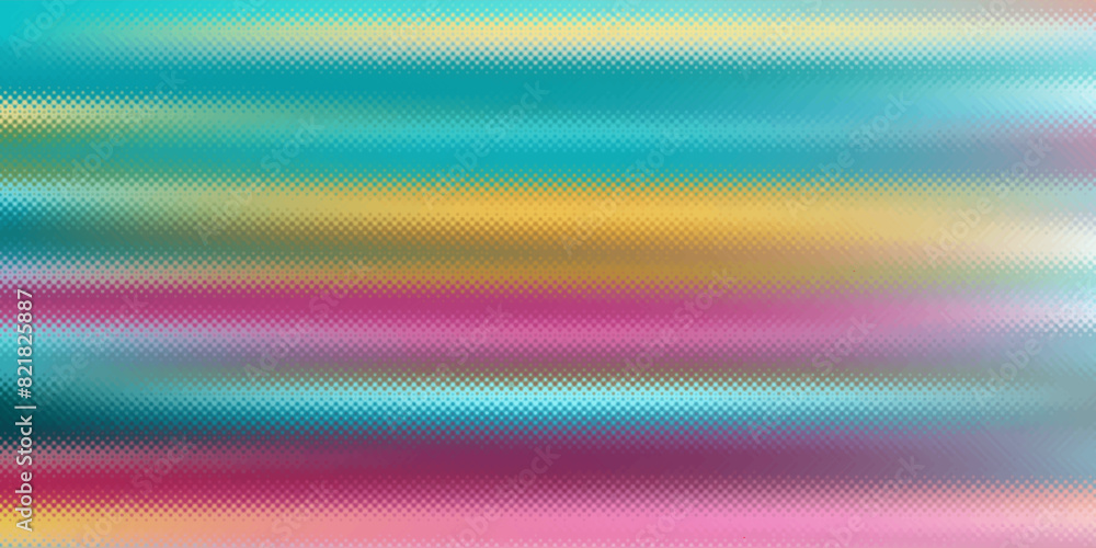 Poster minimal abstract background with gradient holograms in blue and pink colors.