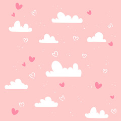 cute hearts design for Valentines Day background