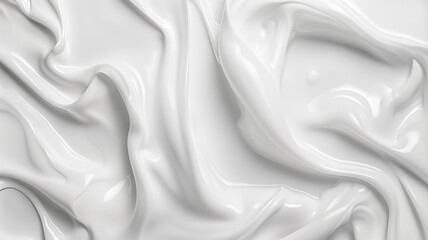 Obraz premium Smooth Grossy White Satin Fabric Texture