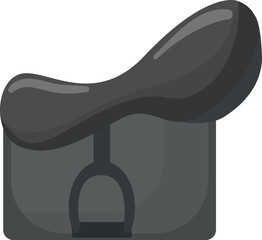 Highquality image of a modern black bike saddle suitable for various designs