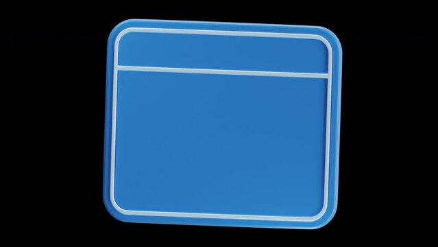 3D Animation of The Domain Used To Find the Webpage | Alpha Channel
