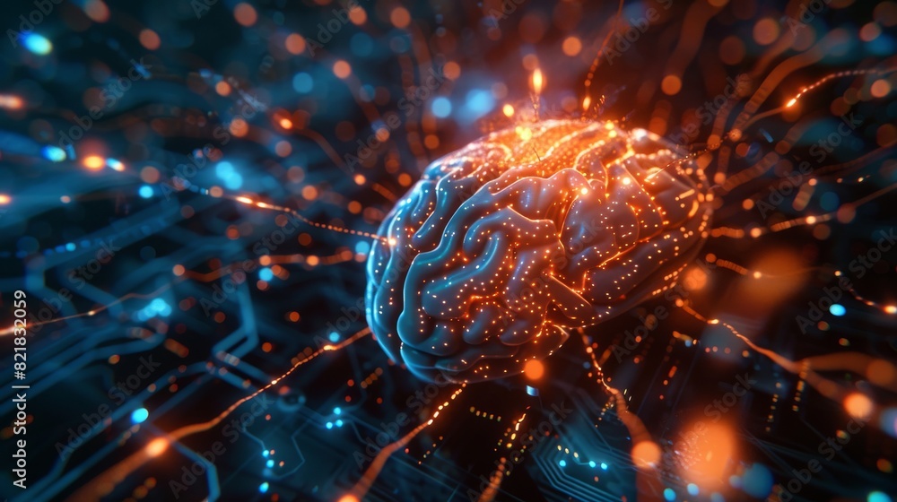 Poster an electronic cyber brain and neural circuit in a quantum computing system, artificial intelligence,
