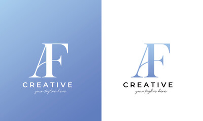 af logo design or af letter logo for your business