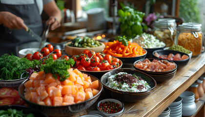 Fototapeta premium food background