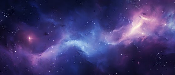 Obraz premium Ultra glossy cosmic sky pattern background with nebula textures