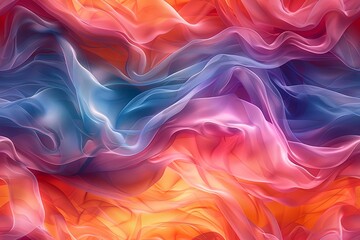Fototapeta premium SEAMLESS Abstract background featuring layers of transparent, overlapping shapes in pastel shades
