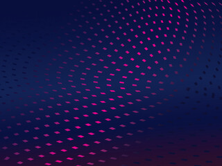 Waving Particle Technology Background Design. Abstract wave moving point flow particles, high tech and big data background design for brochure, flyer, magazine, business card, banner, etc.