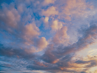 colorful sunset clouds. nature background