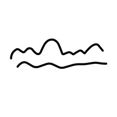 doodle wave lines