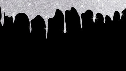 Glitter silver star and lightwave.Silver Holiday banner with glow particle. Sparkle silver bokeh. Luxury background. Golden star effect. Festive party. Twinkle flash.Silver Vector illustration.