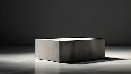 Clean pedestal for advertisement marketing products clean marble white black grey subtle surroundings exterior and interior great for dropshipping and sales of any kind professional atmosphere
