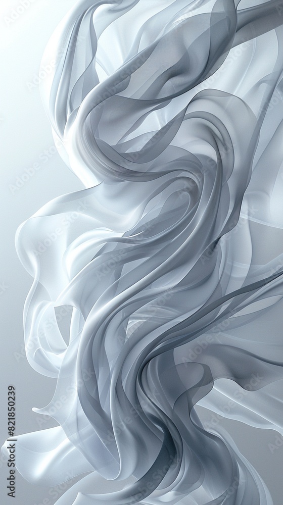 Poster elegant swirls and loops of vector artistry dancing across a pristine white canvas, punctuated by ac