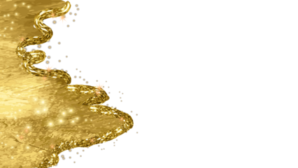 Glitter golden star and lightwave. Golden Holiday banner with glow particle. Sparkle gold bokeh. Luxury background. Golden star effect. Festive party. Twinkle flash.Golden Vector illustration.