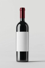 Wine Bottle with Blank Label. Generative ai