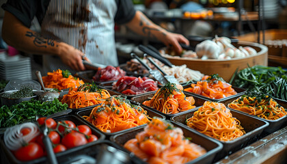 Obraz premium food background