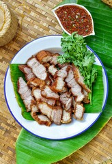 Crispy Pork with thai style chilli sauce