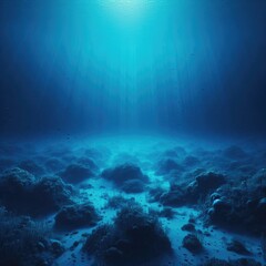 Fototapeta na wymiar The Dark Mysteries of the Deepest Ocean Floor: Eerie Silence