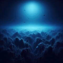 Fototapeta premium The Dark Mysteries of the Deepest Ocean Floor: Eerie Silence