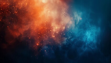 Naklejka premium blurred gradient background, dark blue and orange colors.