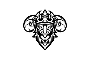 Obraz premium bull tattoo design