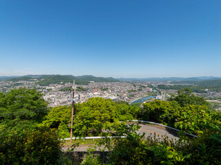 大阪府池田市の五月山ドライブウェイから見る景色