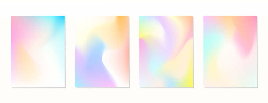 SET GRADIENT MESH BLUE ORANGE YELLOW PURPLE PINK LIQUID COLOR. POSTER BACKGORUND DESIGN VECTOR TEMPLATE GOOD FOR POSTER, WALLPAPER, COVER, FRAME, FLYER, SOCIAL MEDIA, GREETING CARD