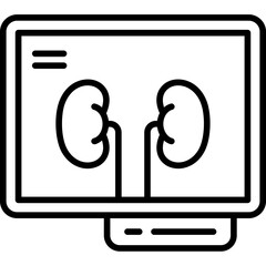 Kidneys X-Ray Icon