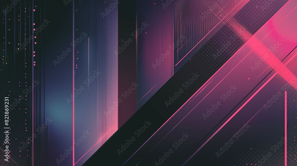 Aufkleber technological background with glowing lines, empty space for text or images, futuristic banner and p