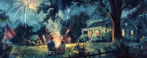Handdrawn Illustrations Create handdrawn illustrations depicting scenes from your familys Independence Day traditions, capturing the essence of the holiday in a unique and artistic way