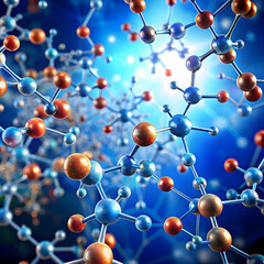 background with peptides